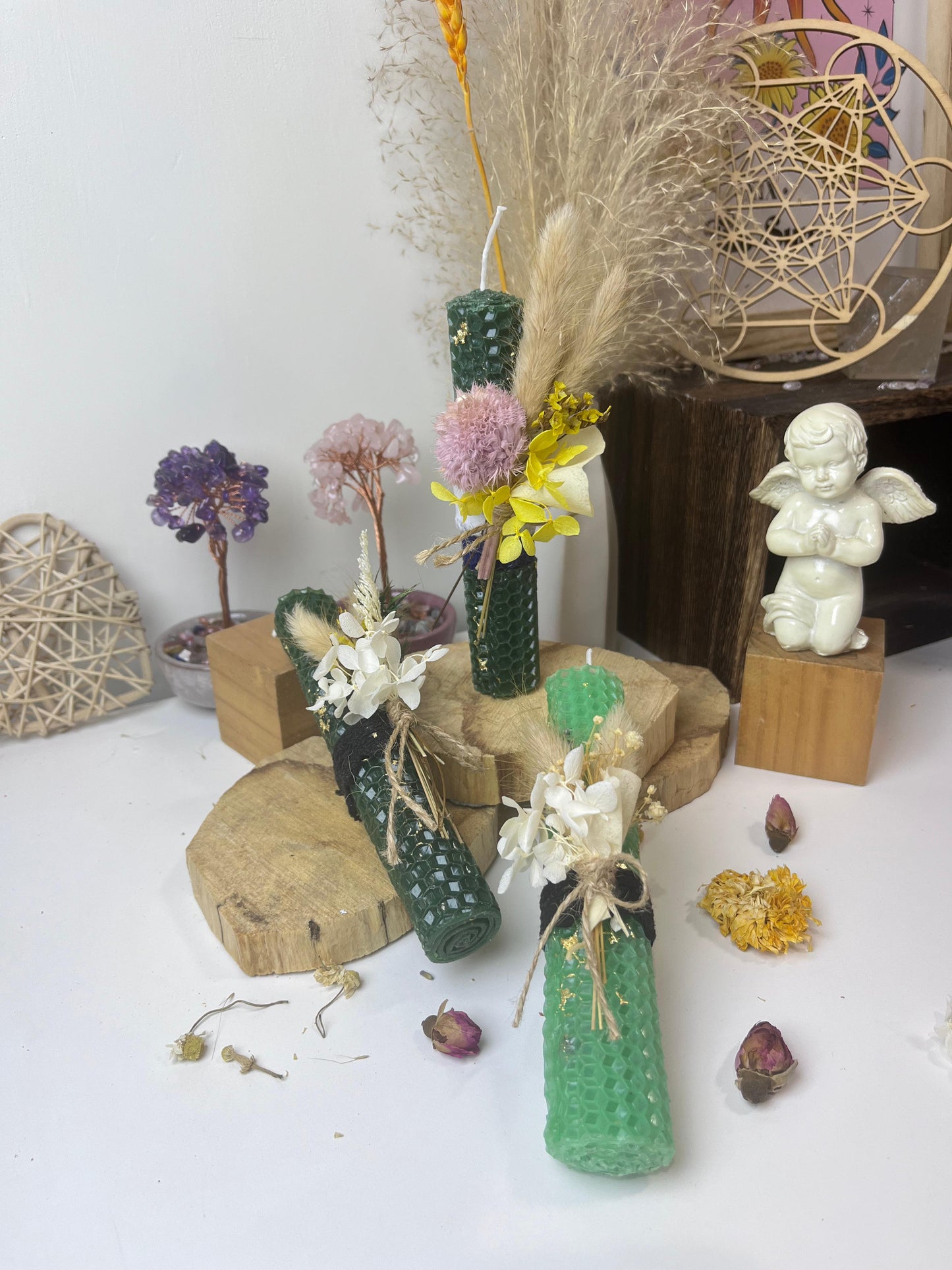 手工魔法捲捲蠟燭 - Beeswax Magickal Candles (BIG)
