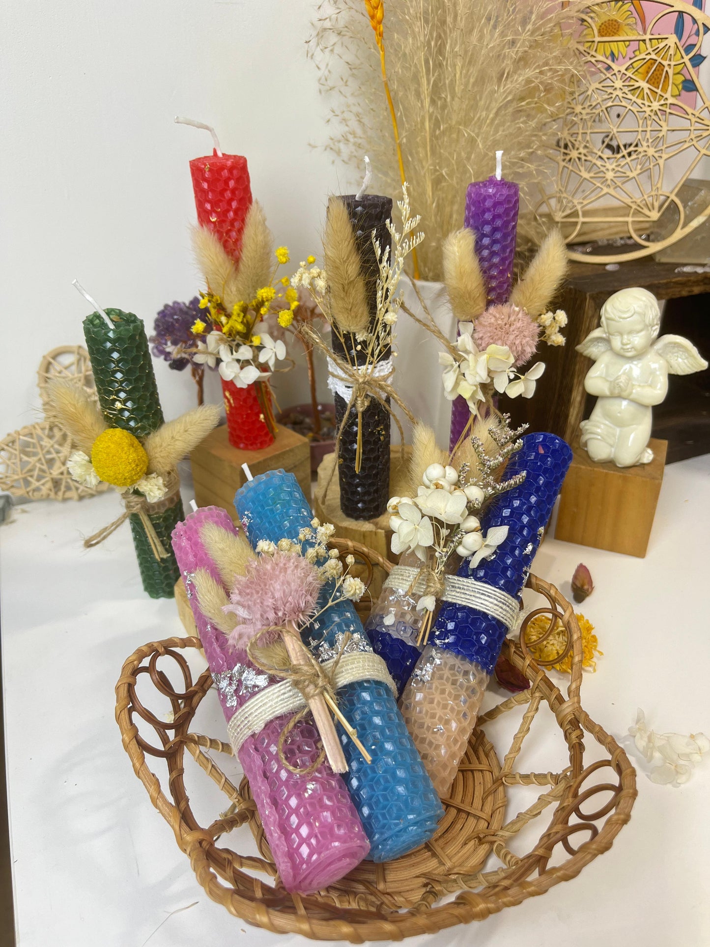 手工魔法捲捲蠟燭 - Beeswax Magickal Candles (BIG)