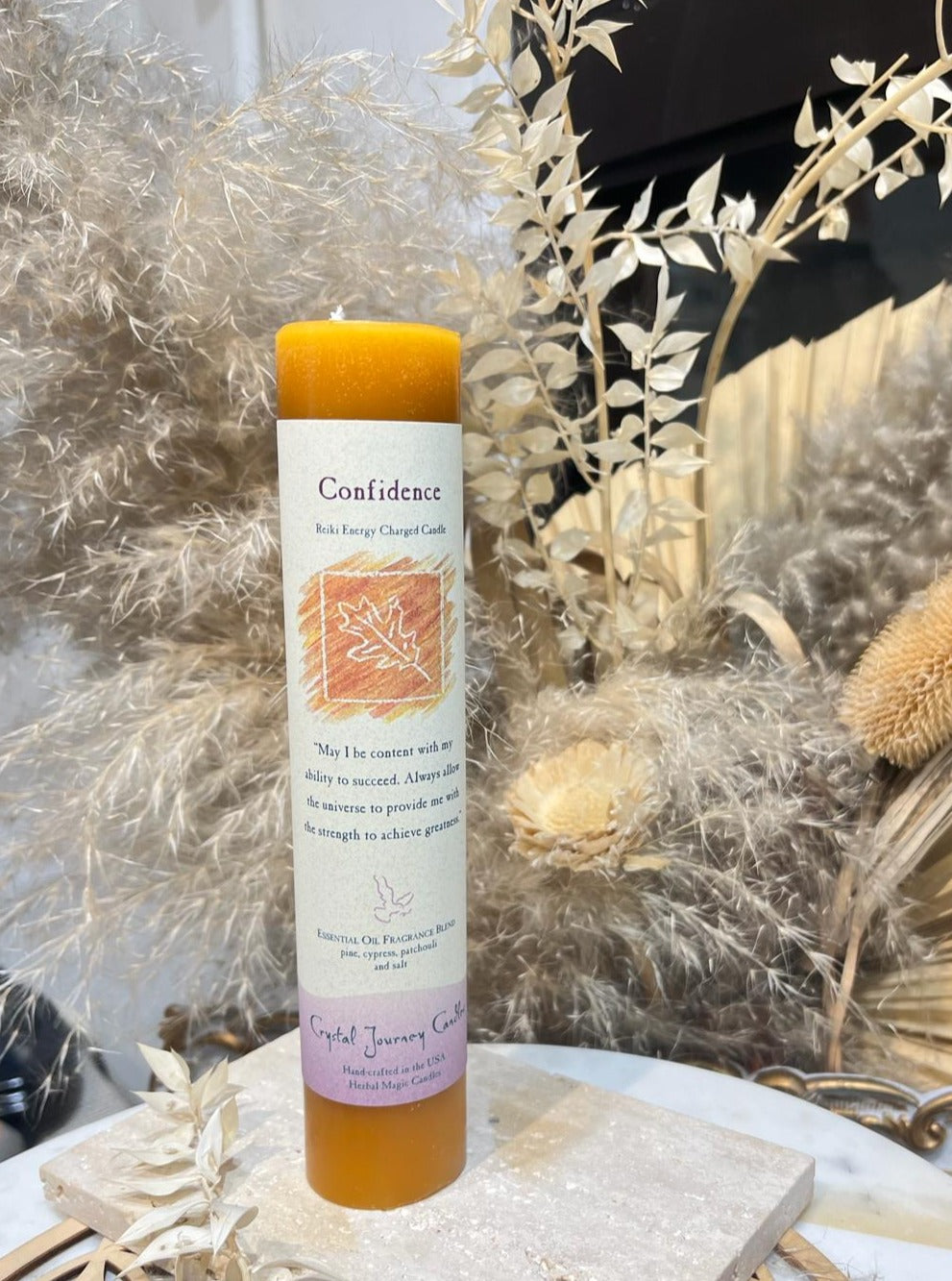 Crystal Journey Herbal Magic Pillars - Confidence