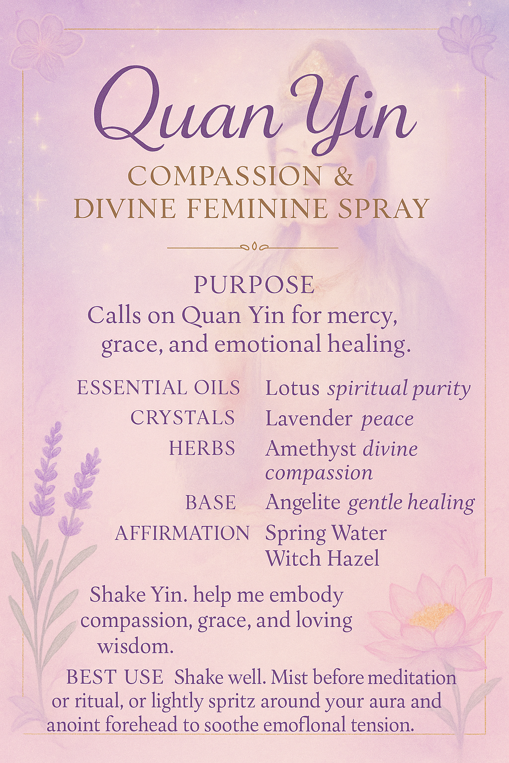 Quan Yin Spray