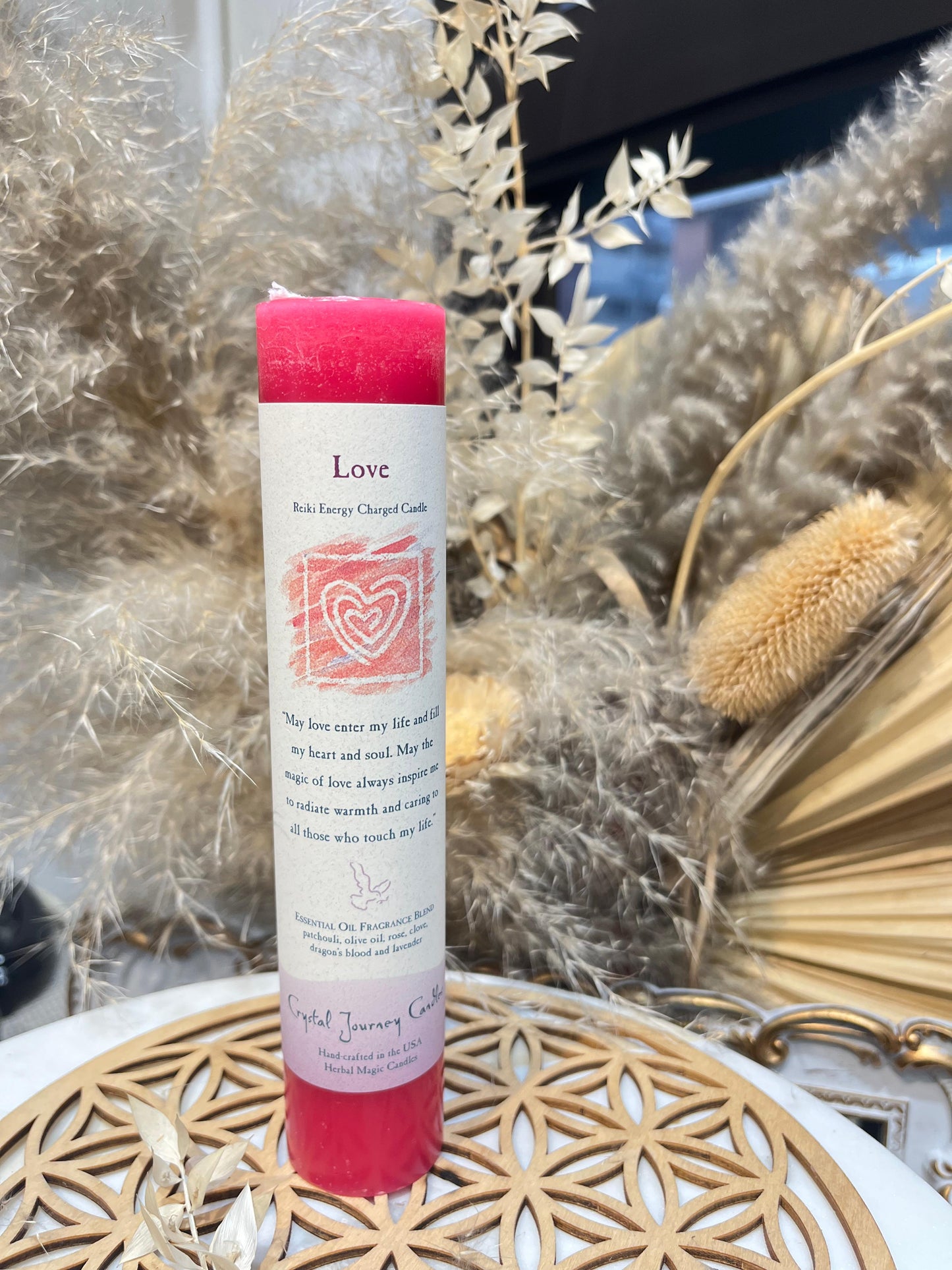 Crystal Journey Herbal Magic Pillars - Love