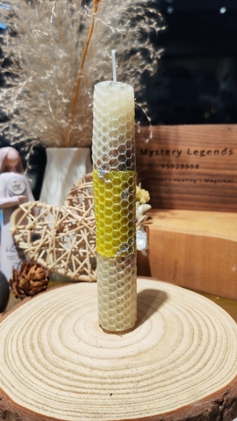 Prevent Bad Luck Beeswax Candle