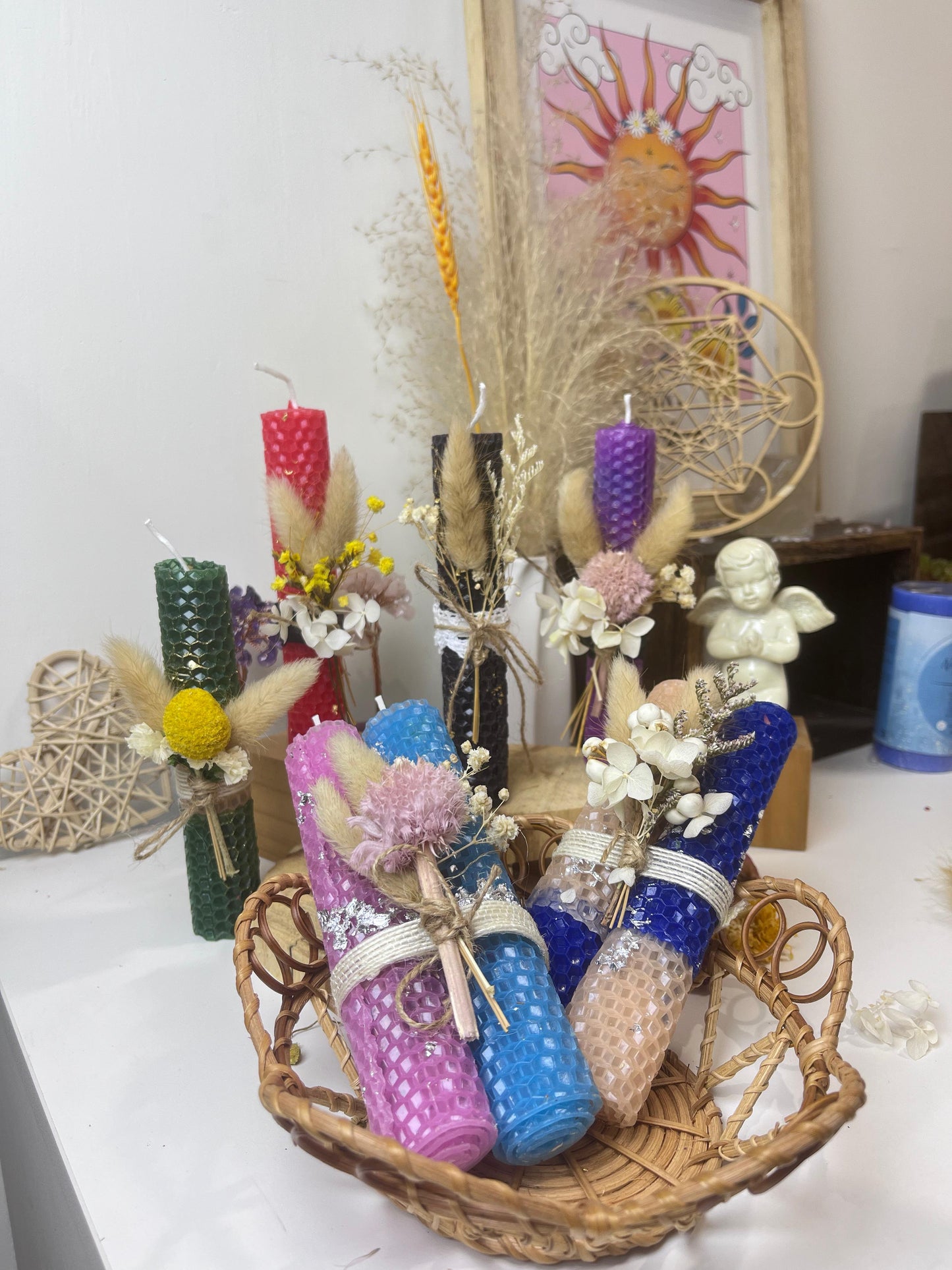 手工魔法捲捲蠟燭 - Beeswax Magickal Candles (BIG)