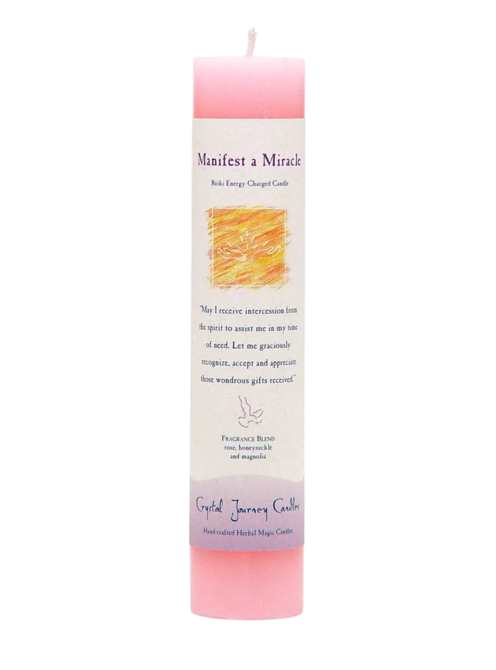 Crystal Journey Herbal Magic Pillars -  Manifest a Miracle