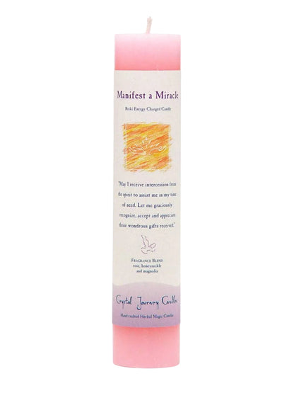 Crystal Journey Herbal Magic Pillars -  Manifest a Miracle