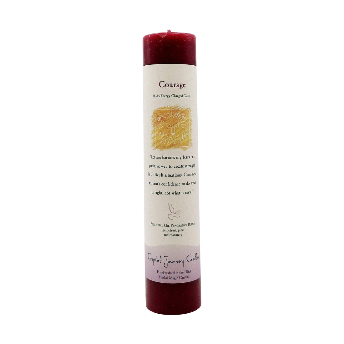 Crystal Journey Herbal Magic Pillars -  Courage