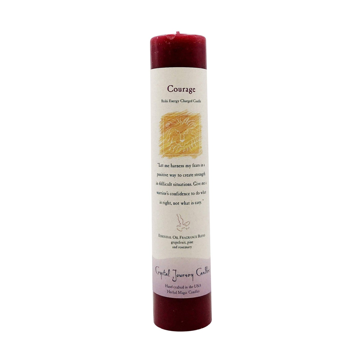 Crystal Journey Herbal Magic Pillars -  Courage