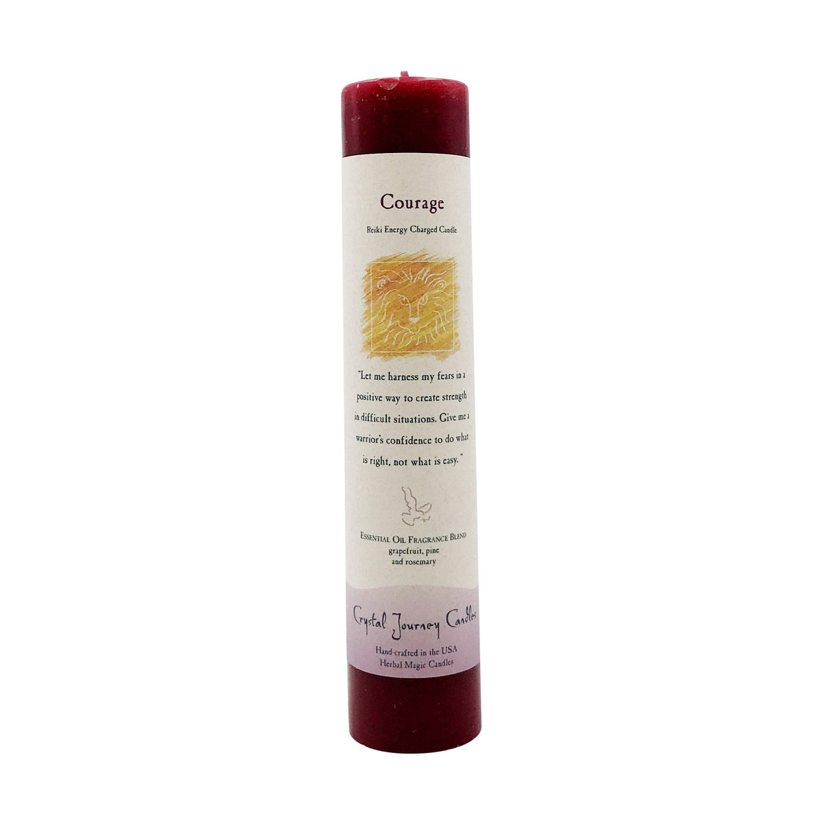 Crystal Journey Herbal Magic Pillars -  Courage