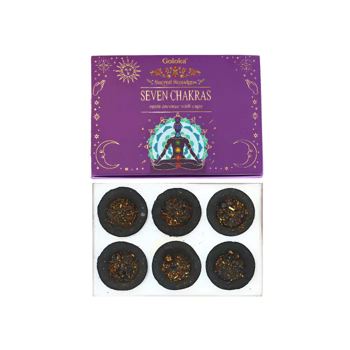Goloka Smudge Cups - Seven Chakra