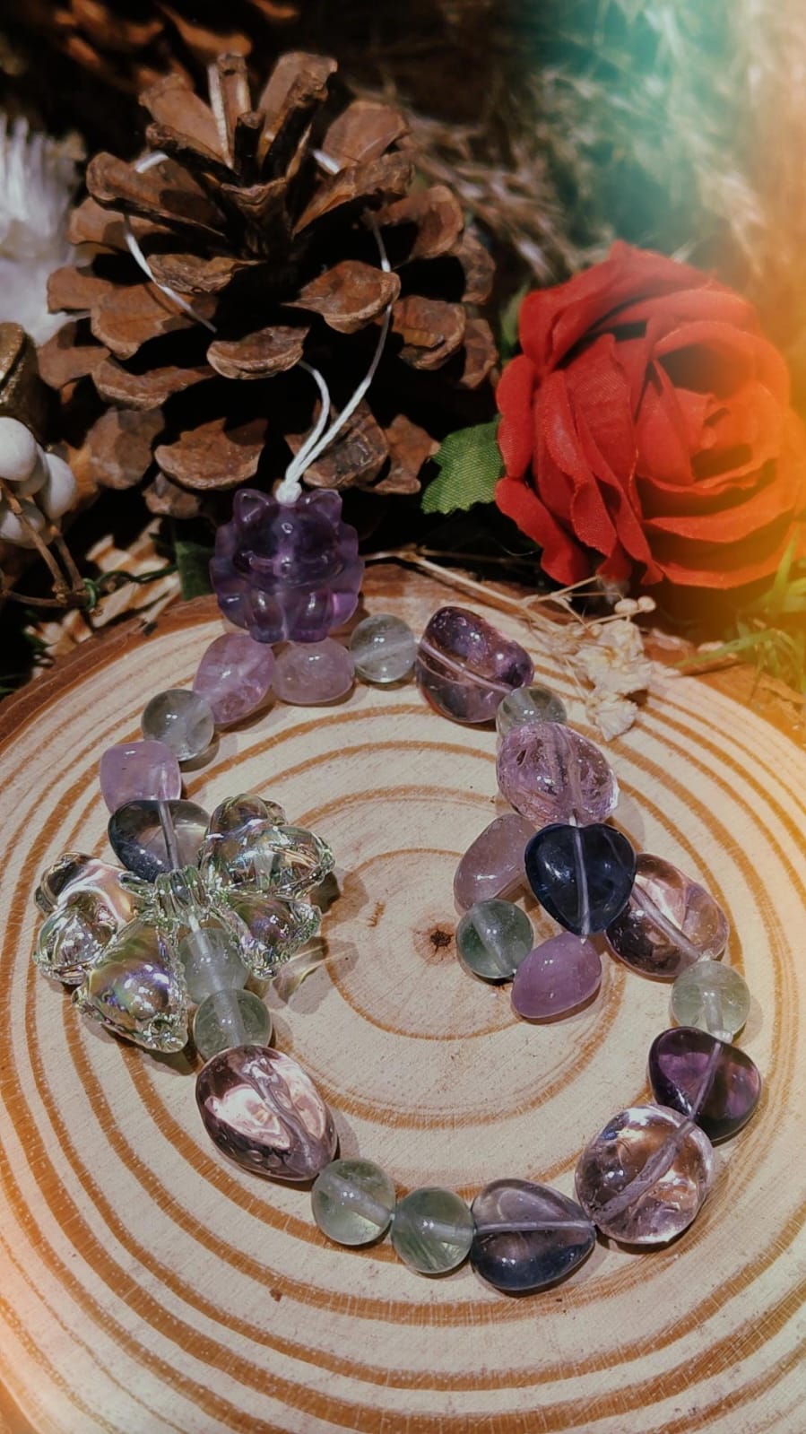 Five elements phone charms - 五行水晶手機繩