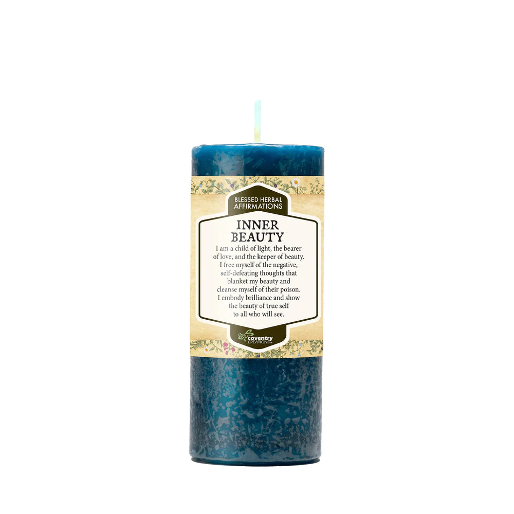 Blessed Herbal Affirmations Candles - Inner Beauty