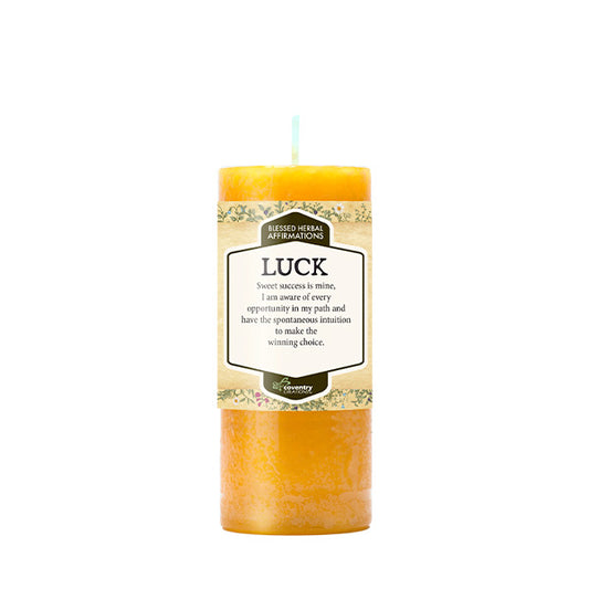 Blessed Herbal Affirmations Candle - Luck