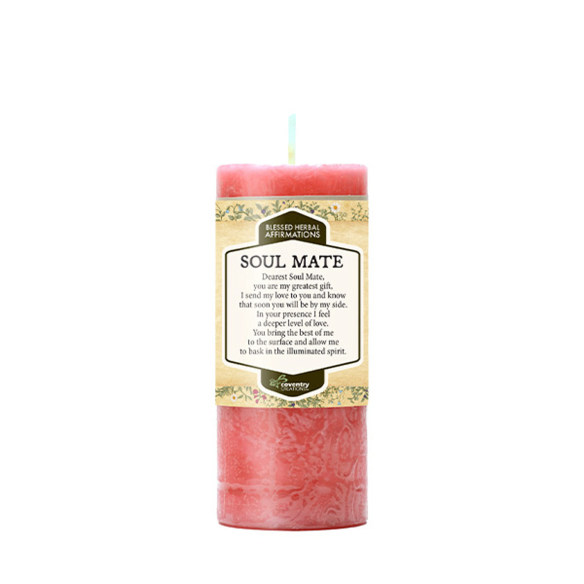 Blessed Herbal Affirmations Candles - Soul Mate