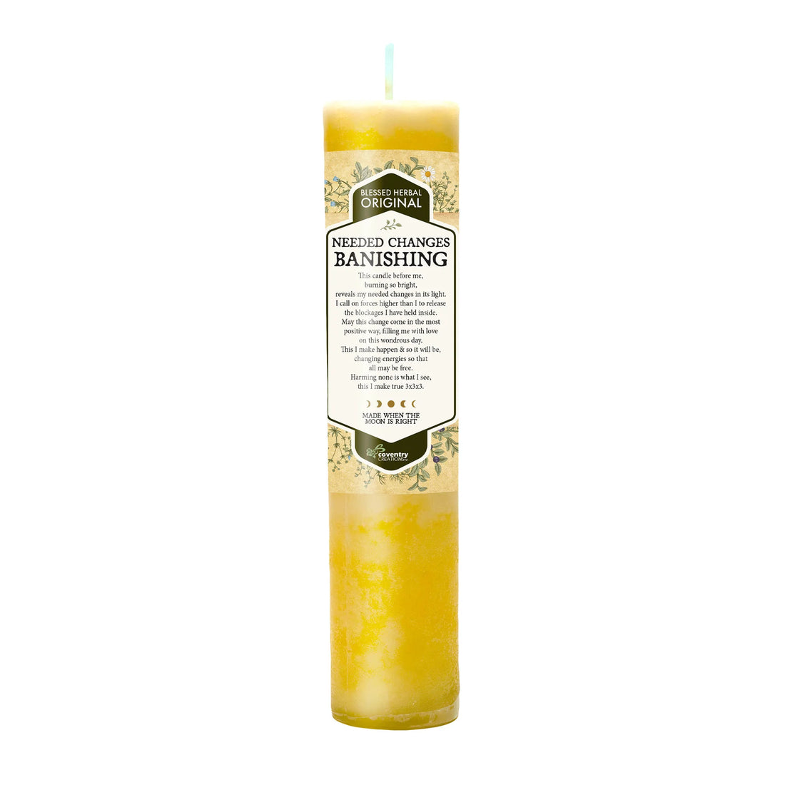 Blessed Herbal Candle - Needed Changes banishing