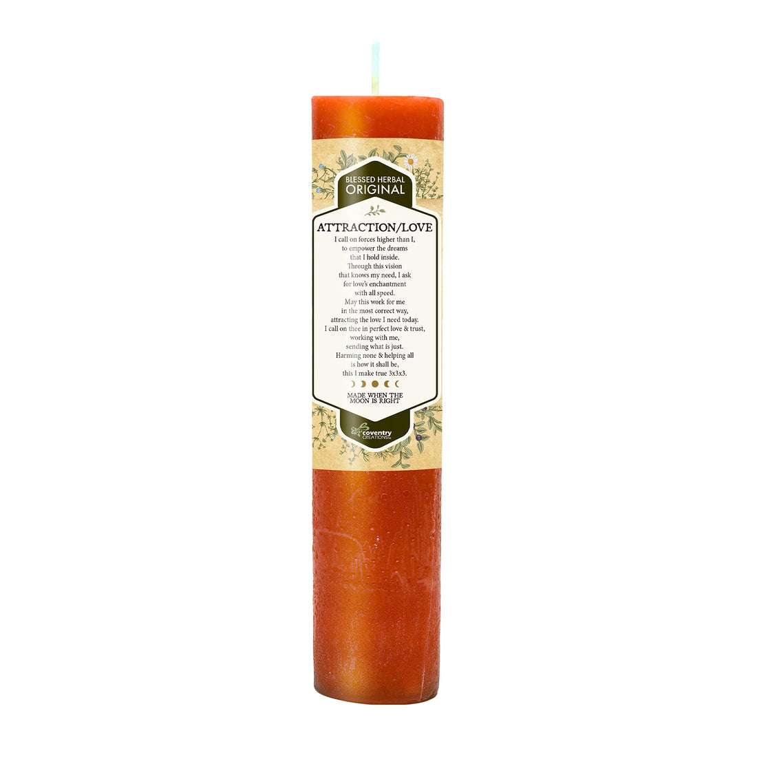 Blessed Herbal Candle - Attraction Love