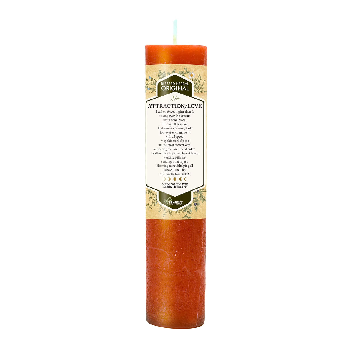 Blessed Herbal Candle - Attraction Love