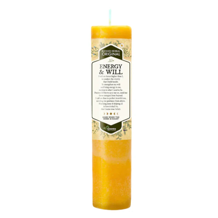Blessed Herbal Candle - Energy and Will