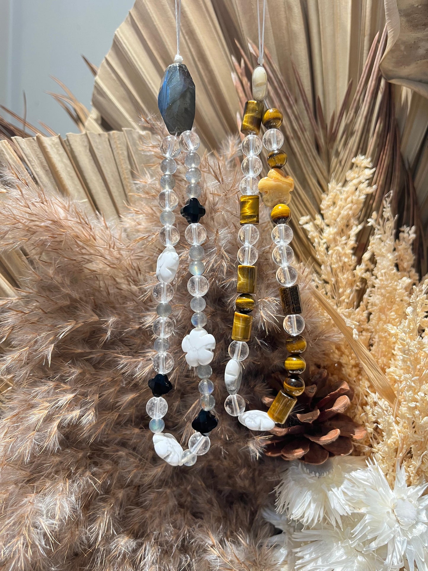 Five elements phone charms - 五行水晶手機繩
