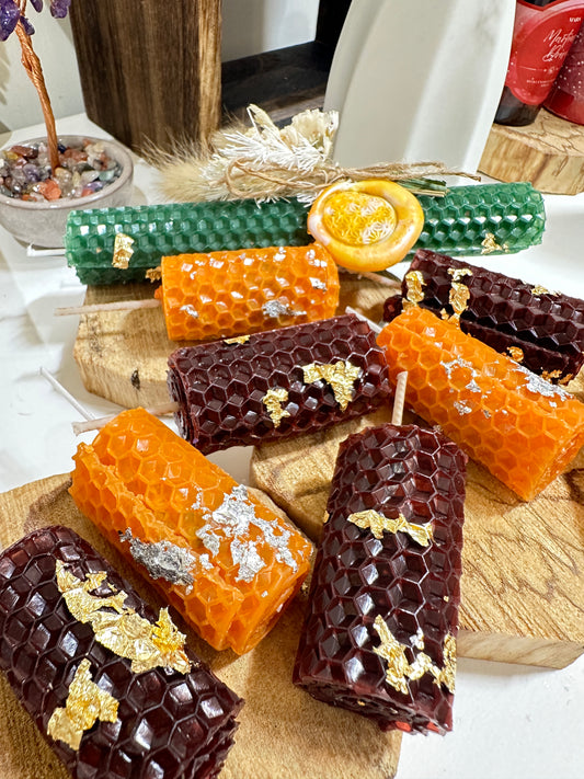 手工魔法捲捲蠟燭 - Beeswax Magickal Candles (Small)
