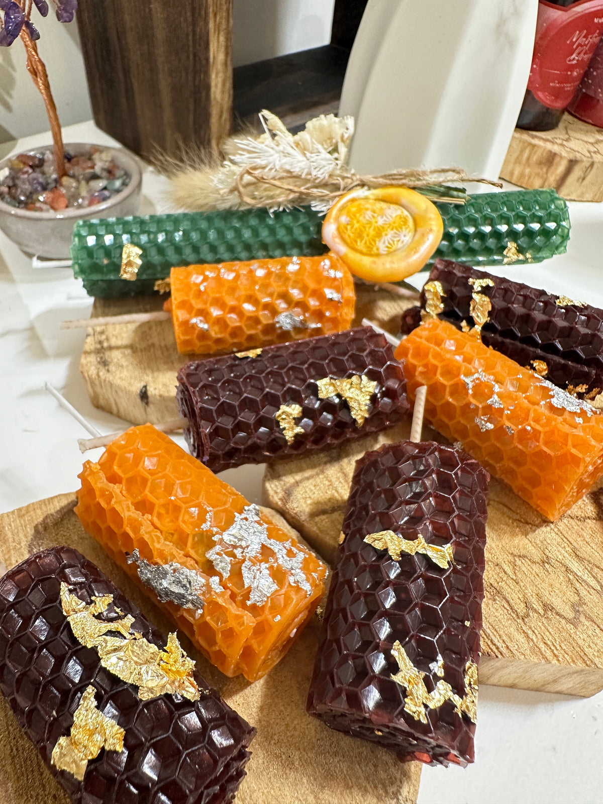 手工魔法捲捲蠟燭 - Beeswax Magickal Candles (Small)