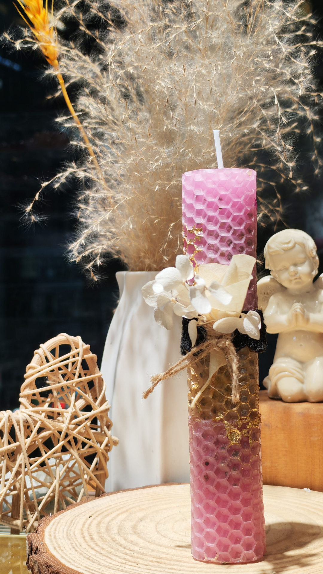 Restore Communication Beeswax Candle