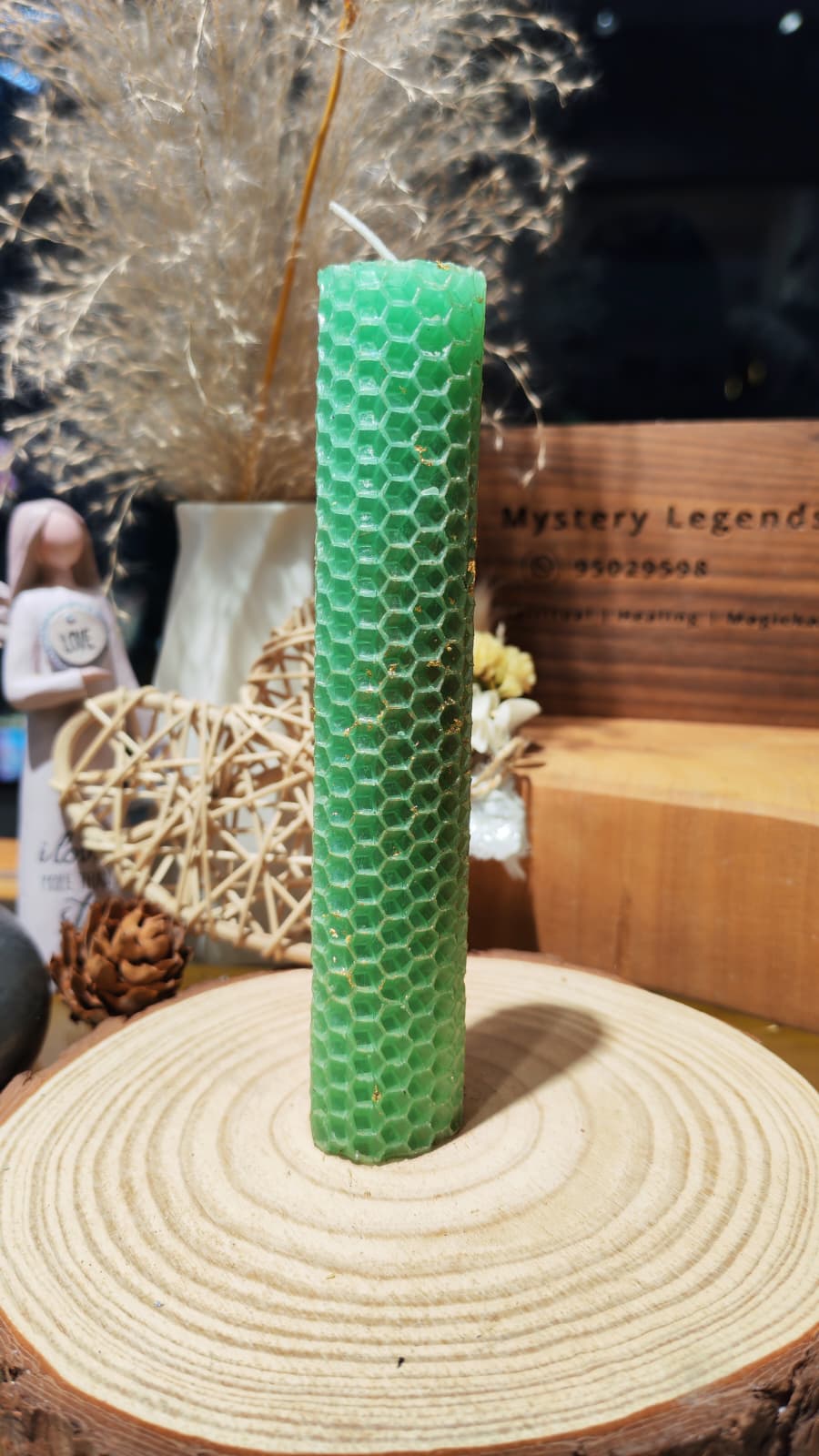 Saving Increase Beeswax Candle