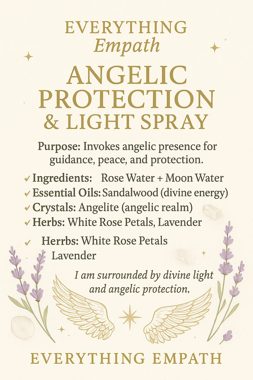 Angelic Protection &amp; Light Spray