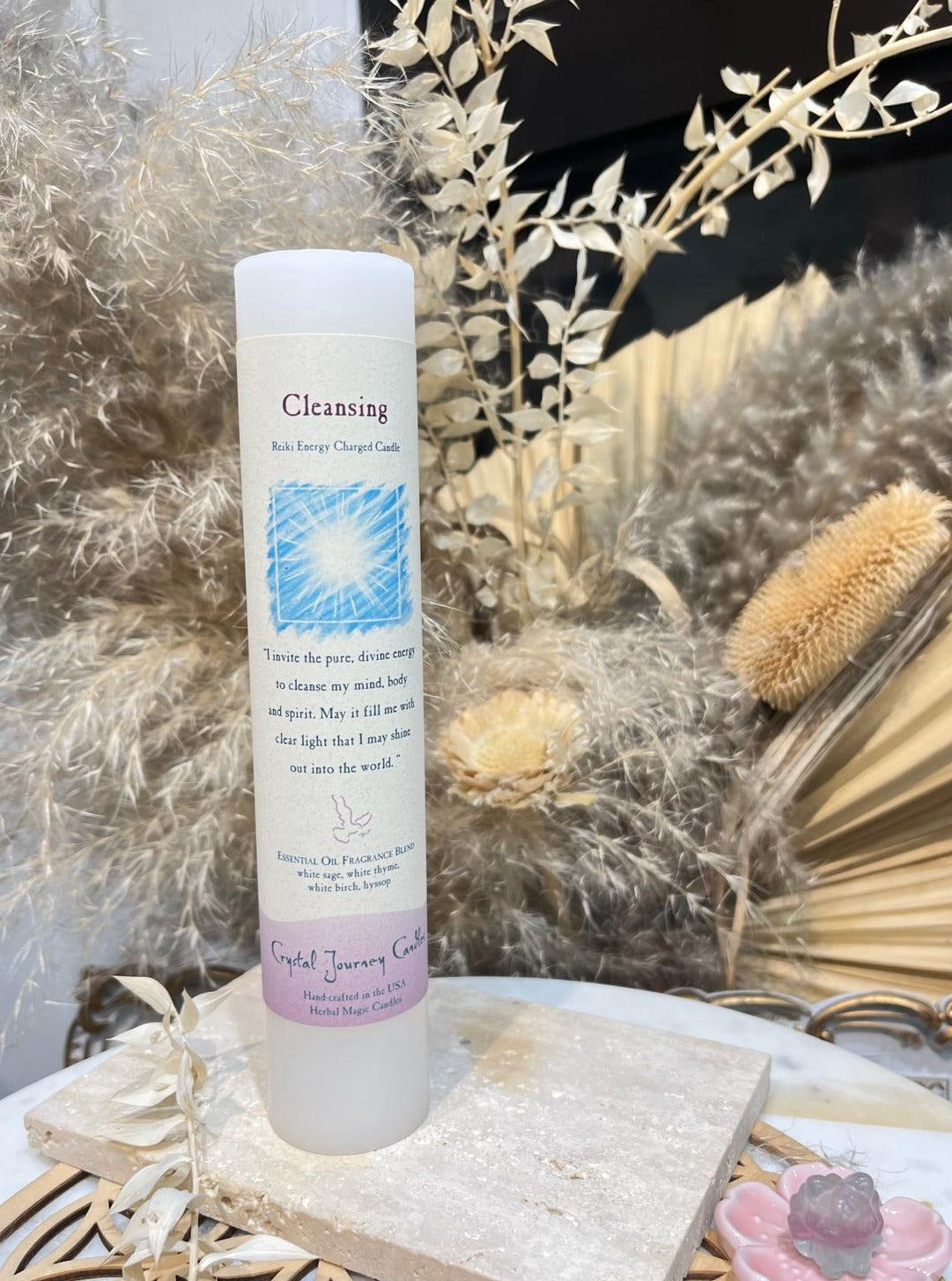 Crystal Journey Herbal Magic Pillars - Cleansing