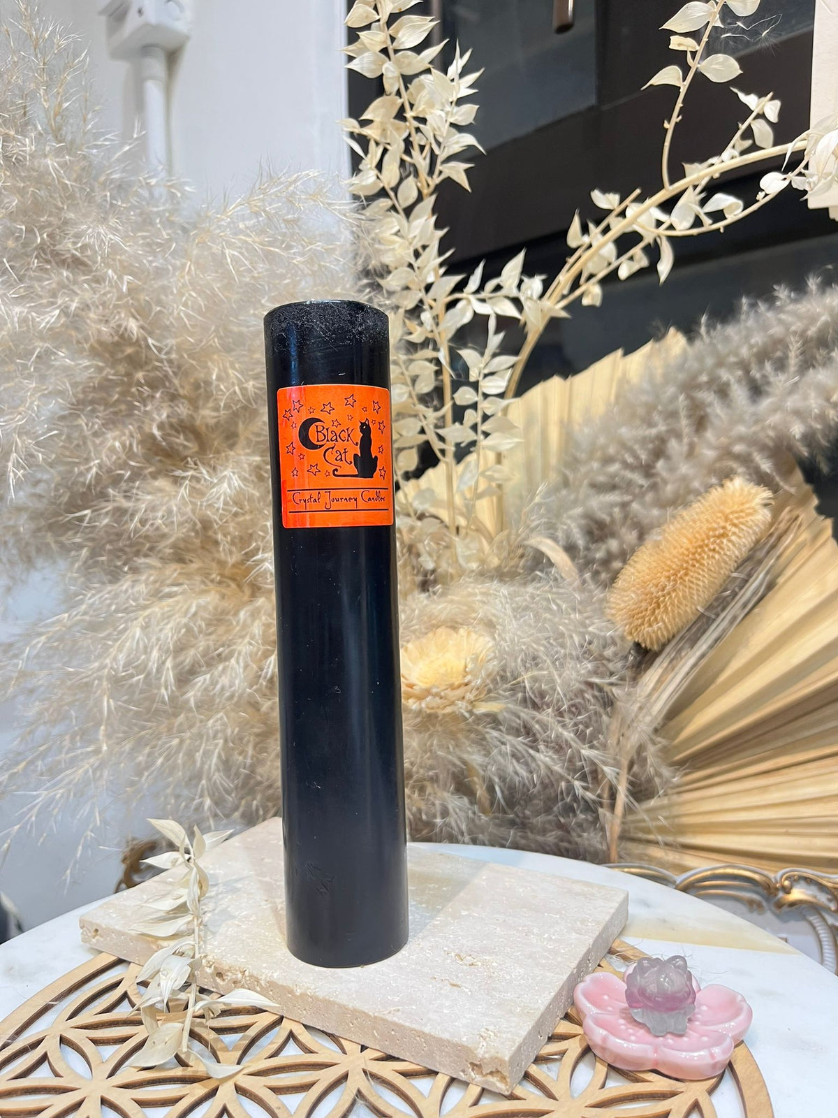 Crystal Journey Herbal Magic Pillars -  Black Cat