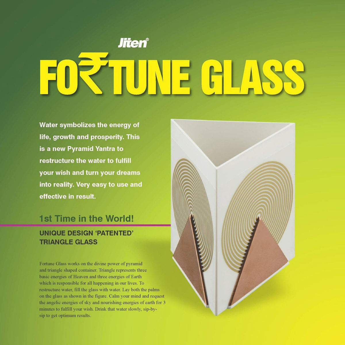 Jiten Pyramid - Fortune Glass