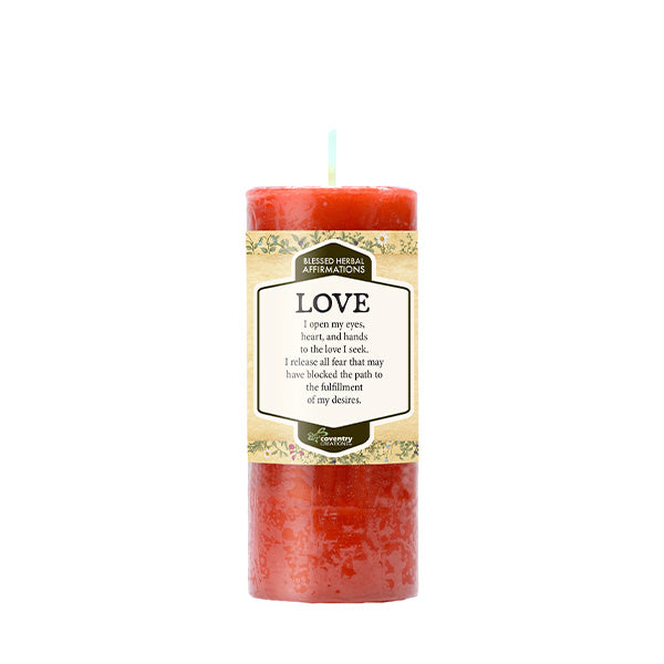 Blessed Herbal Affirmations Candle - Love