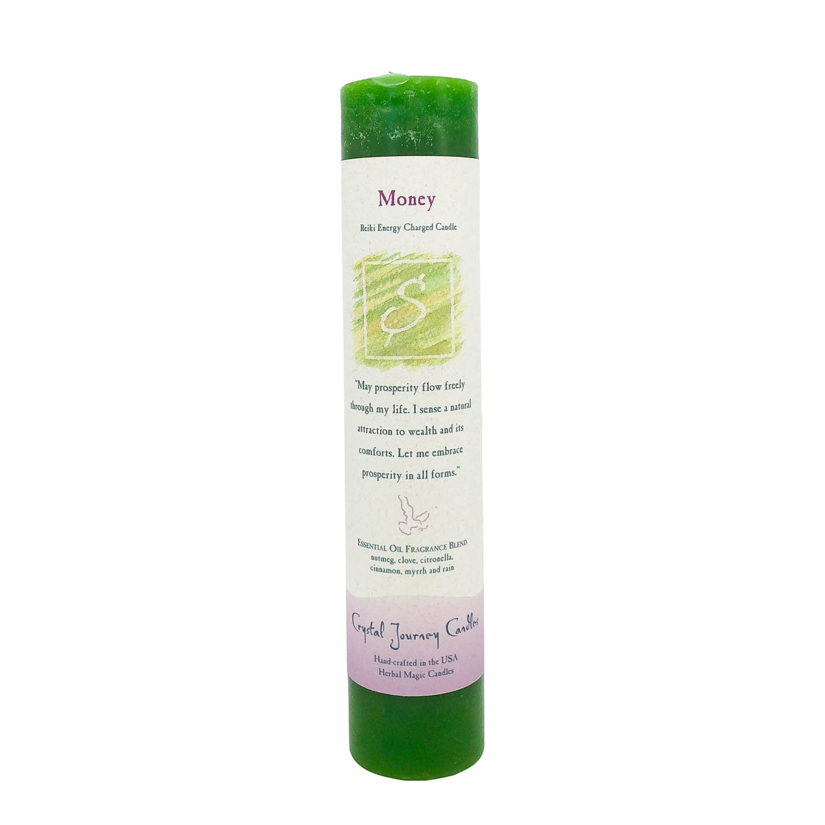 Crystal Journey Herbal Magic Pillars - Money