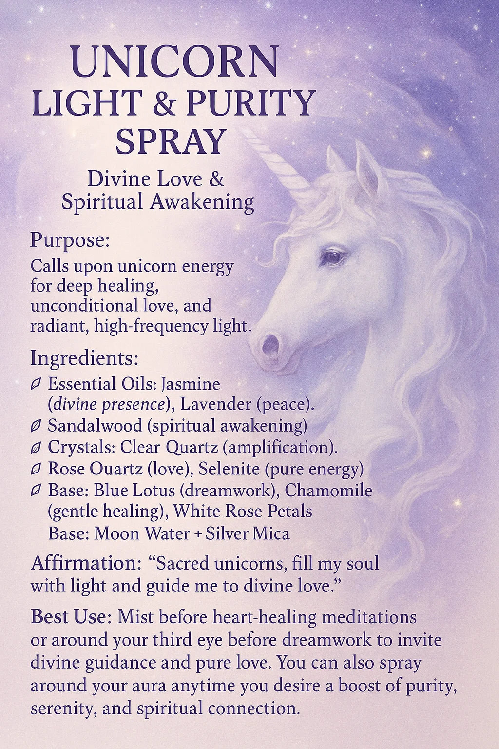 Unicorn Light &amp; Purity Spray