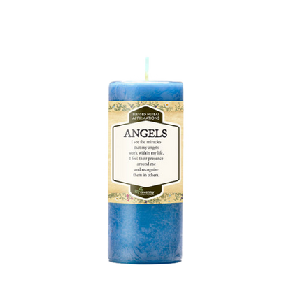Blessed Herbal Affirmations Candle - Angels